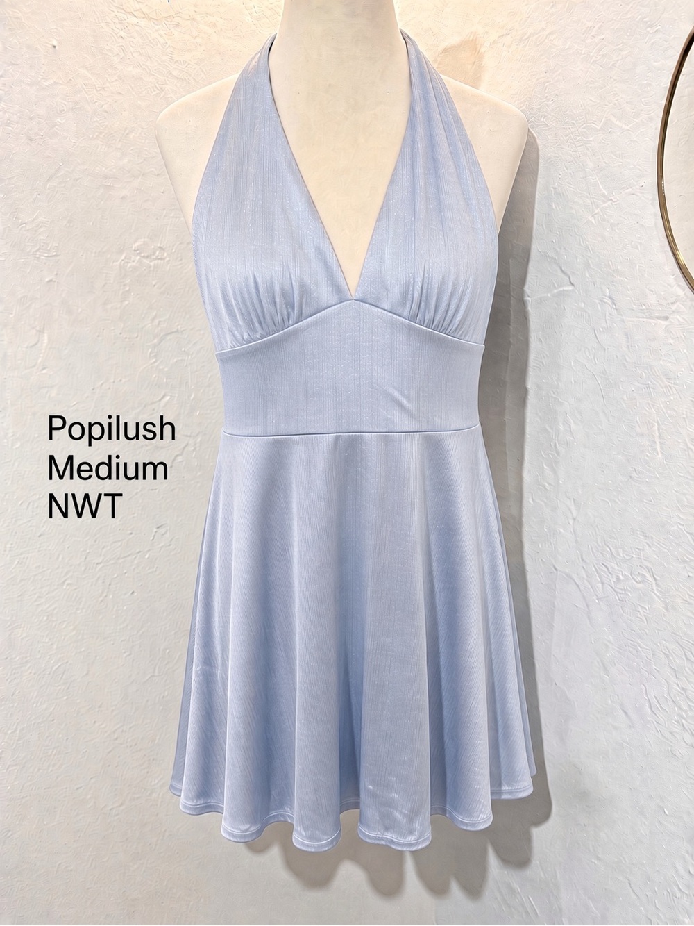 Shapewear Halter Fit & Flare Mini Dress